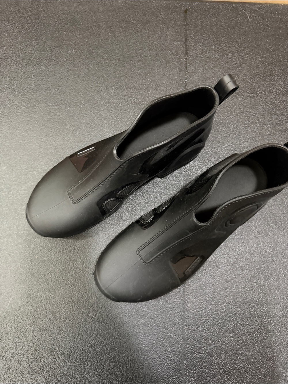 Men's Waterproof Black Slip-On Rain & Snow Boots